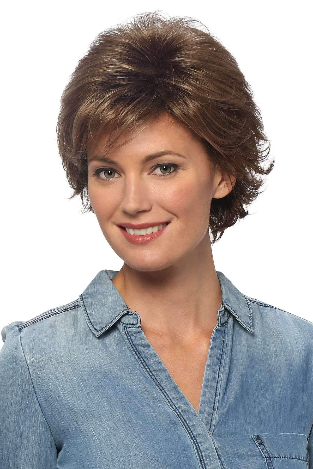 Hair u wear Raquel Welch Bravo - Wig corto en capas, Glazed Cinnamon
