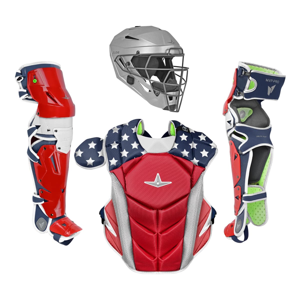 All-Star MVP-PRO Series Catcher's Kit, USA, Medium CKCC-5-LT-MED-USA
