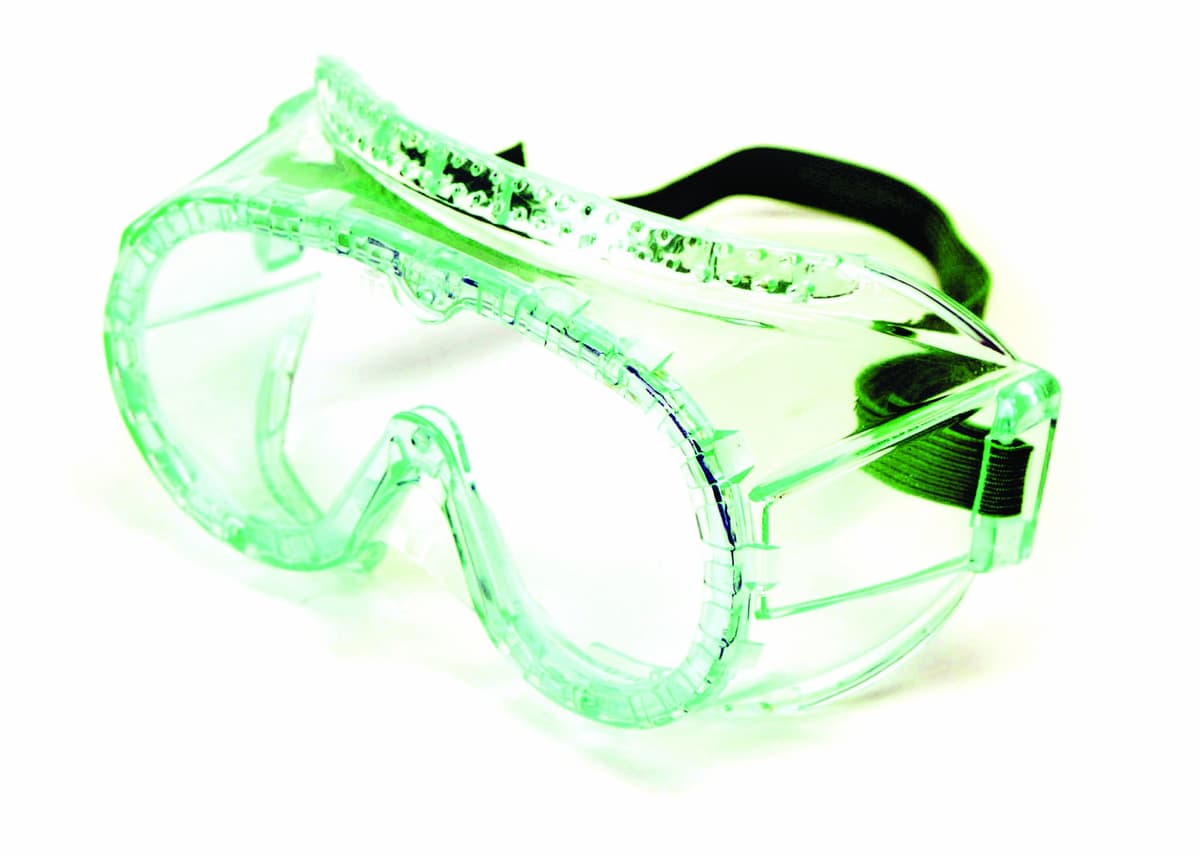 Sellstrom S88003 - Gafas de seguridad ventiladas, cuerpo flexible verde, 150 unidades