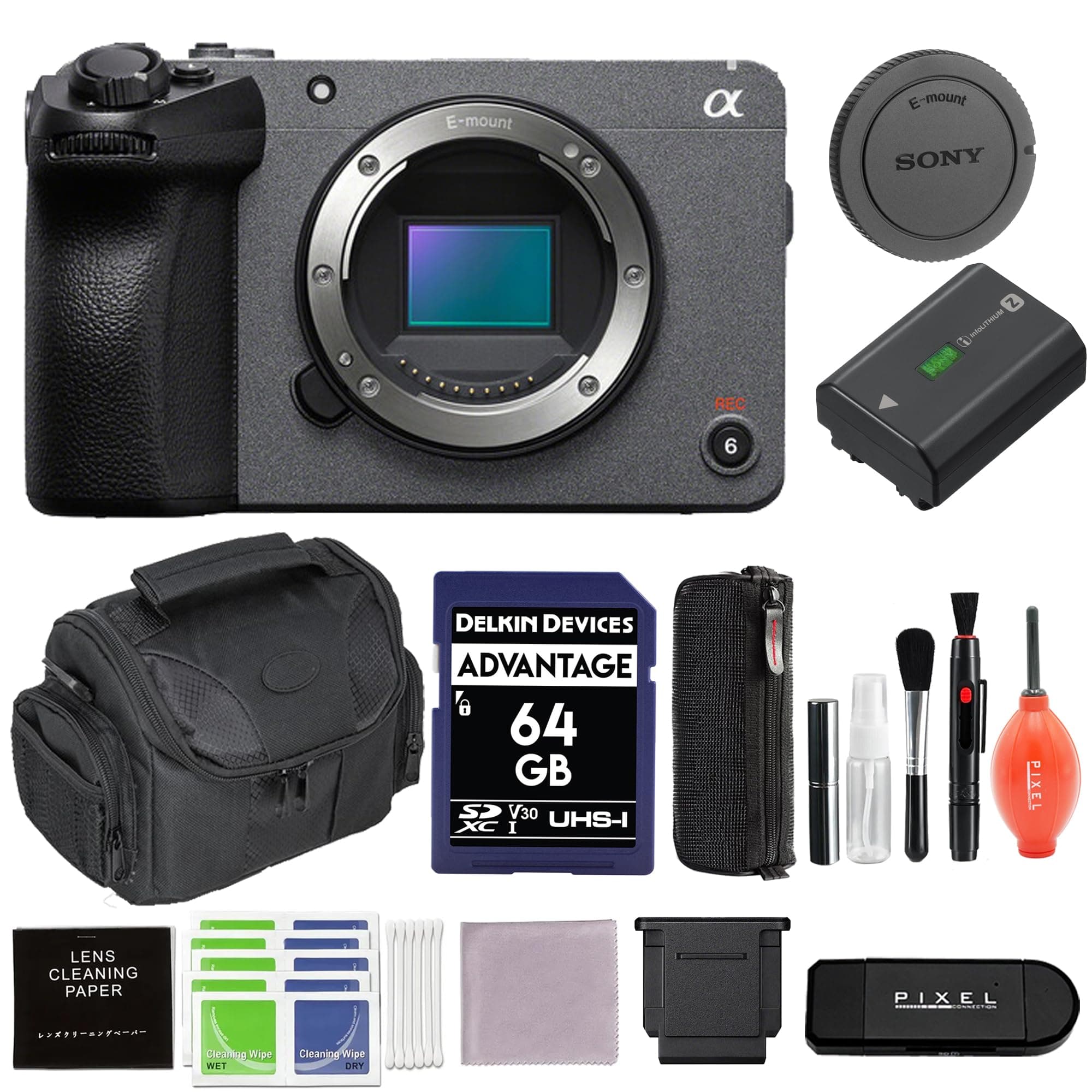 Pixel Connection Sony FX30B Cámara Digital de Cine ILME-FX30B - Bundle