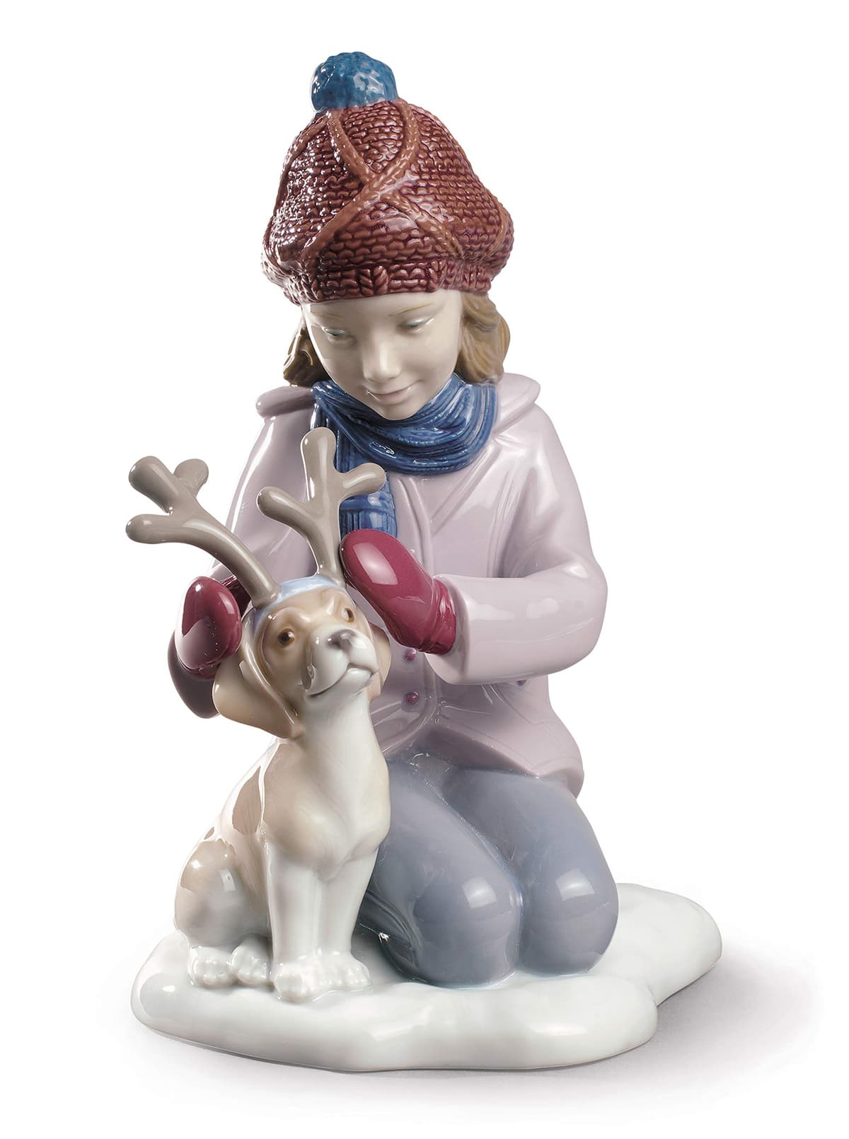 LLADRÓ My Little Reindeer Girl Figurine 01009130