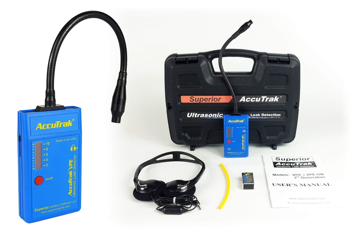 Superior AccuTrak VPE-GN Gooseneck Ultrasonic Leak Detector Kit estándar