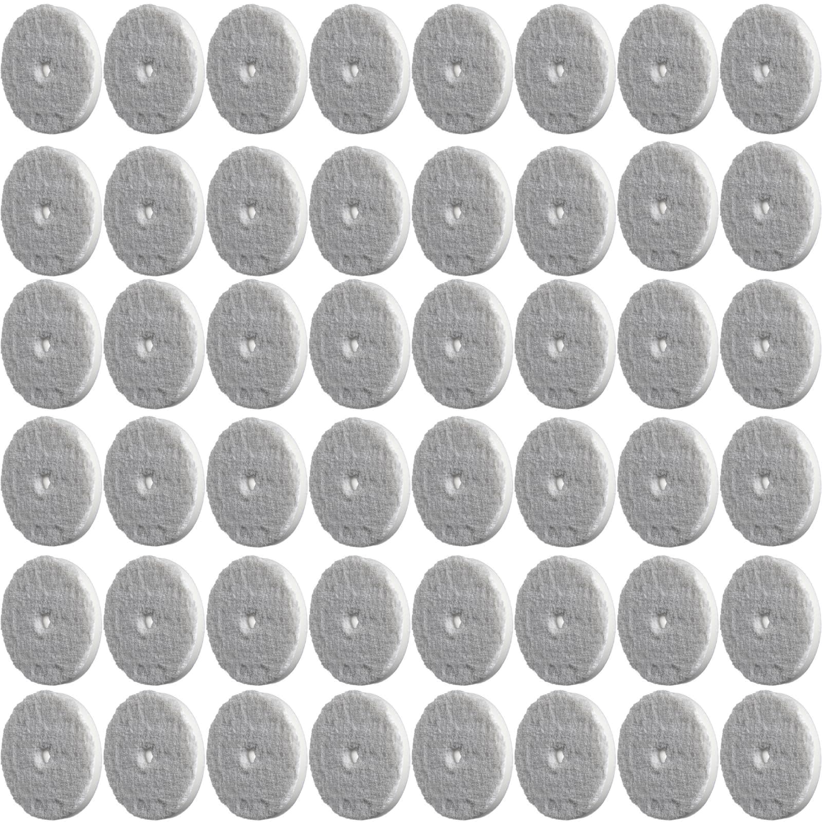 RUPES 85mm Pack x48 - Pads microfibra D-A ULTRA-FINE (blanco) para respaldo 3" 9.MF80S