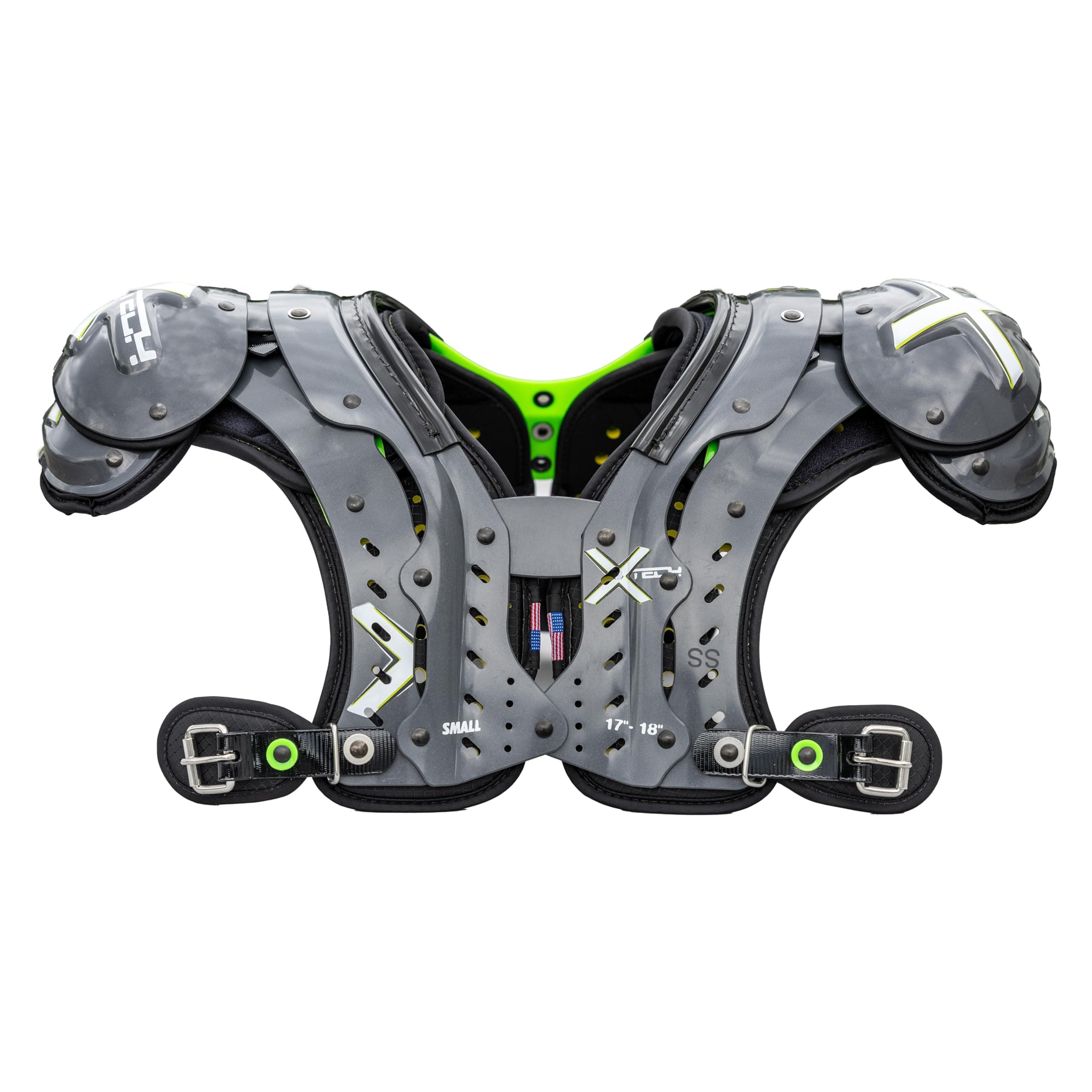 XTECH X2 Football Shoulder Pads - Super Skill, Small (17-18")
