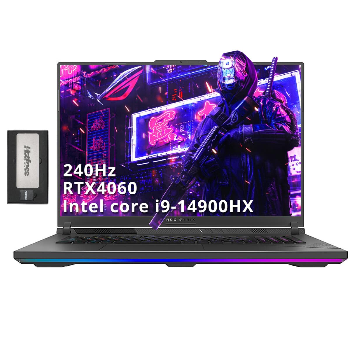 ASUS ROG Strix G18 18" QHD 240Hz - Intel i9-14900HX, RTX 4060, 64GB DDR5, 2TB SSD + Dock 256GB