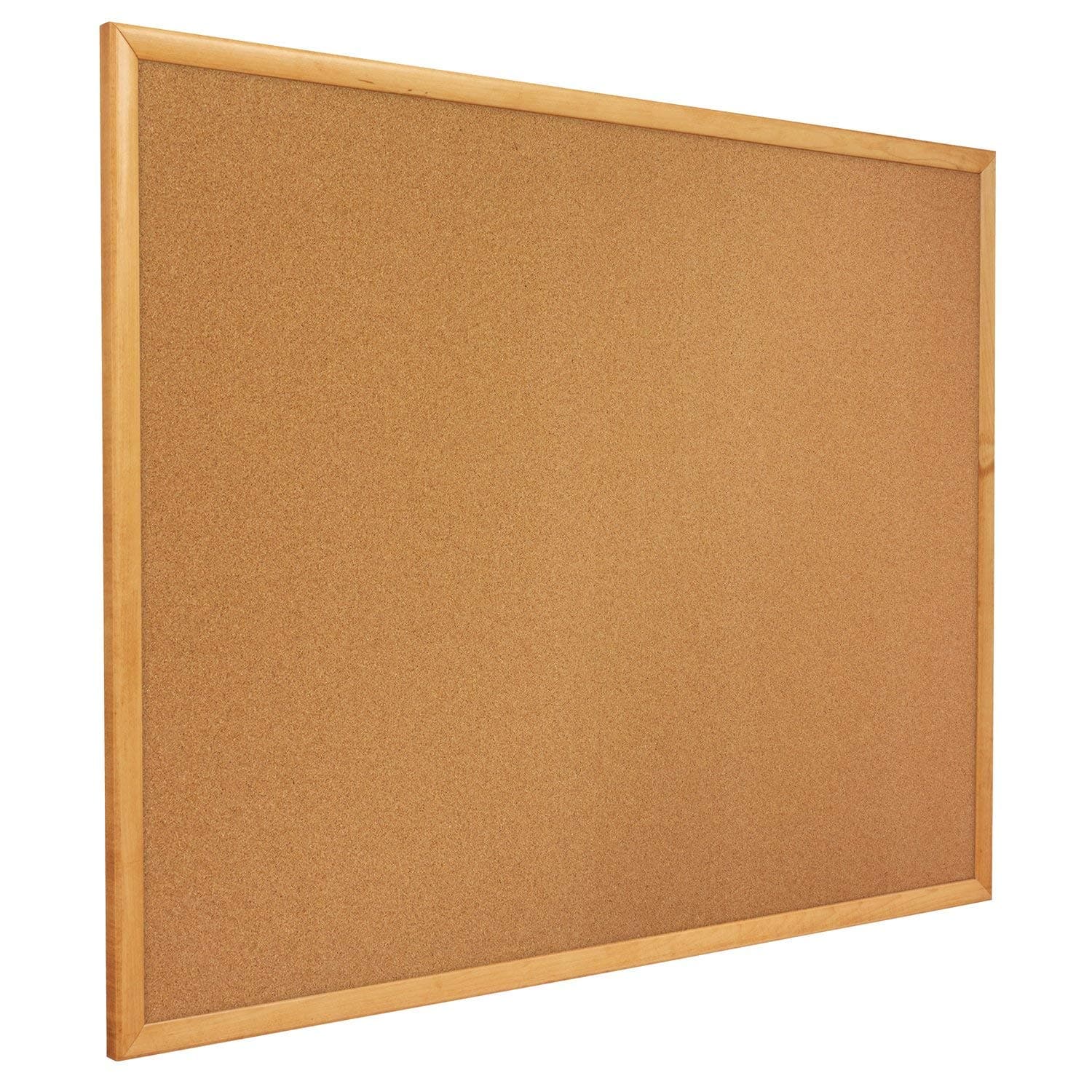 Quartet Tablero de Corcho 4' x 6' con Marco Acabado Roble 307