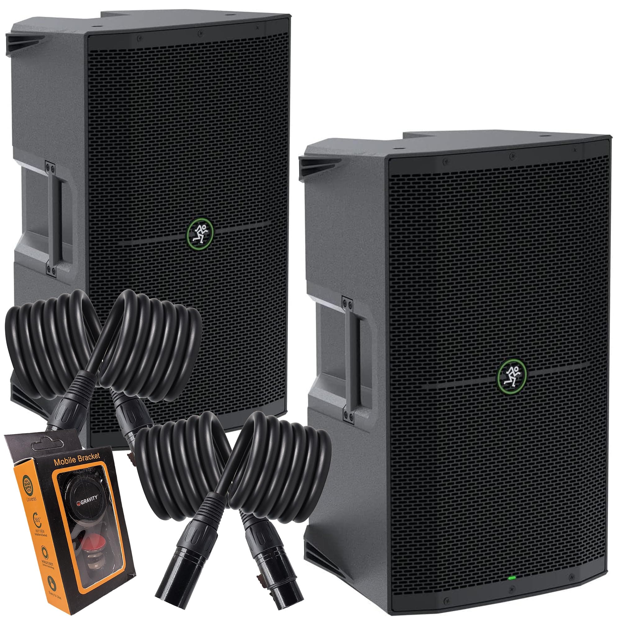 EMB (2) Mackie Thump215 1, 400W 15" Powered Speakers Bundle 783501155157