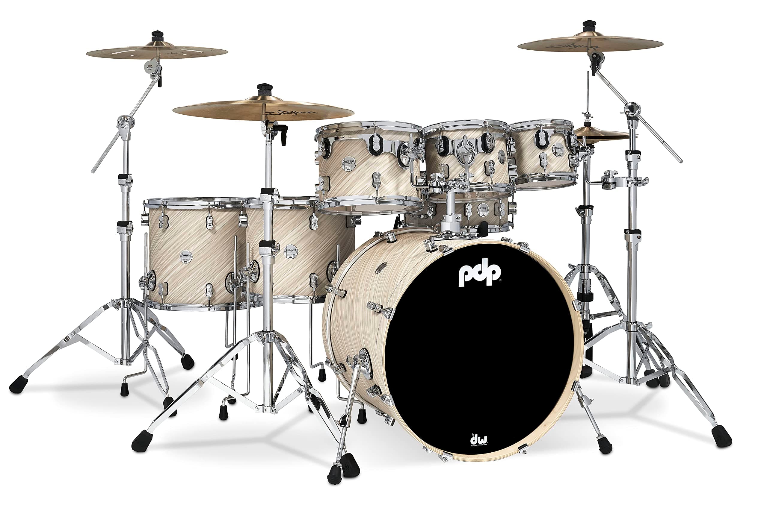 PDP Concept Maple Pack 7-piece - Twisted Ivory PDCM2217TI