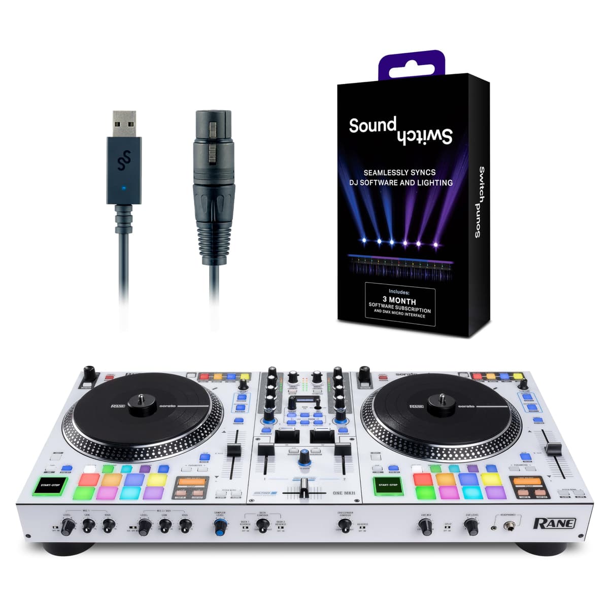 Rane ONE MKII DJ Controller y interfaz DMX para música en vivo, DJ sets y eventos