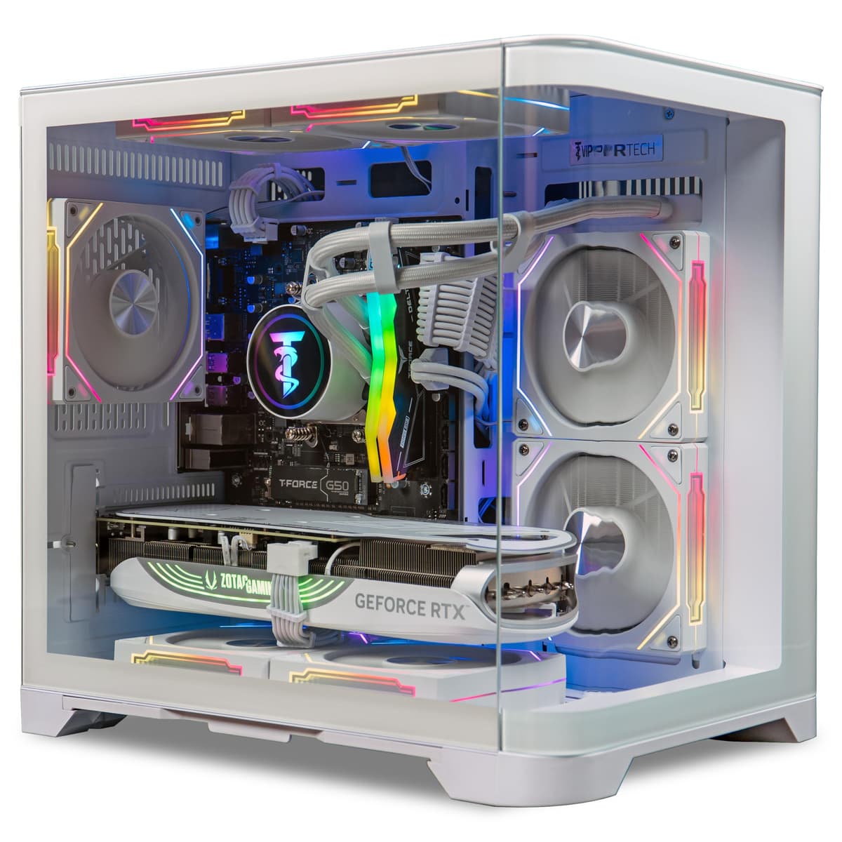 ViprTech Reaper 3.0 PC Gaming - Ryzen 7 8700F Liquid Cooled, RTX 5070 12GB, 32GB DDR5, 2TB NVMe R7-4070S-32G-2T-L-Reaper-W