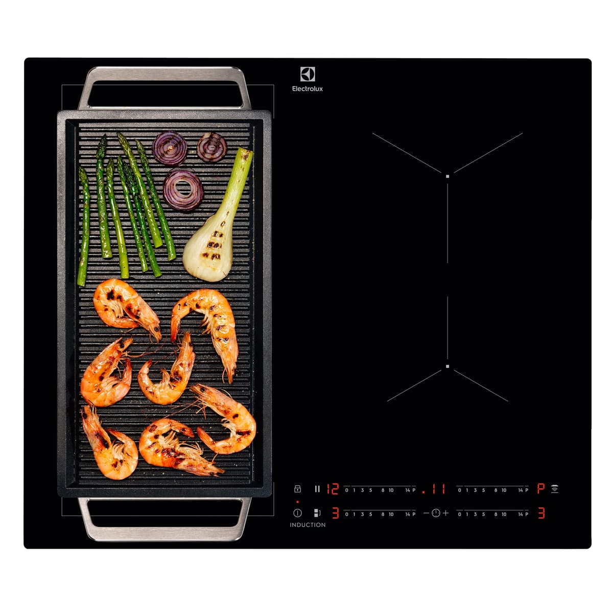 Electrolux LIL63443 Placa de Inducción 60 cm con 4 Zonas y Función Bridge - Negra