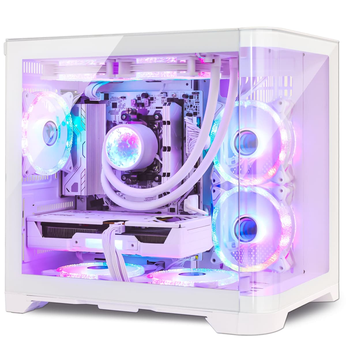 HELLOLAND Poseidon Gaming PC Desktop RTX 5060 Ryzen 5 9600X 32GB DDR5 1TB SSD 650W WiFi BT SN-FKB21588561