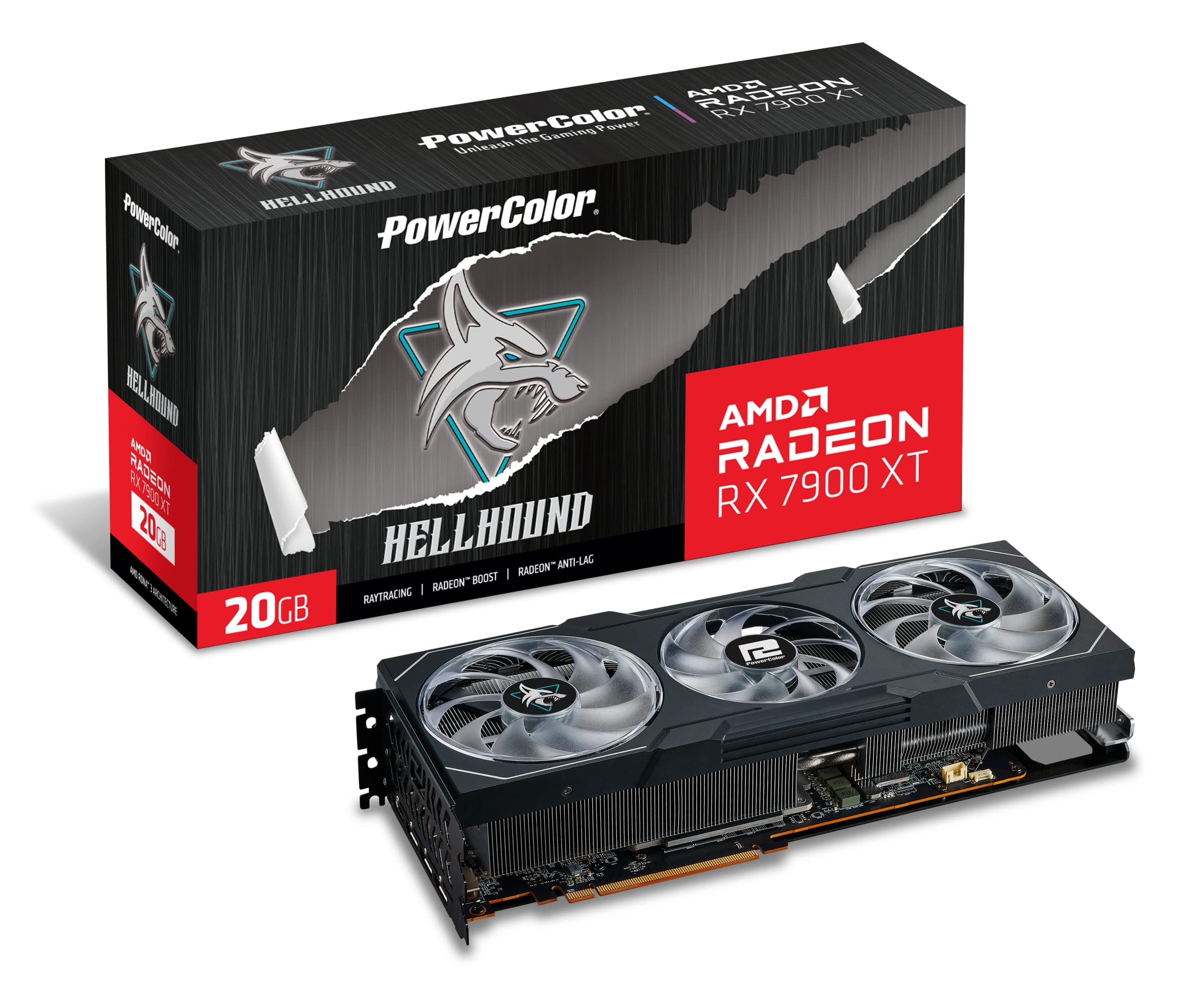 PowerColor Hellhound AMD Radeon RX 7900 XT 20GB RX7900XT 20G-L/OC