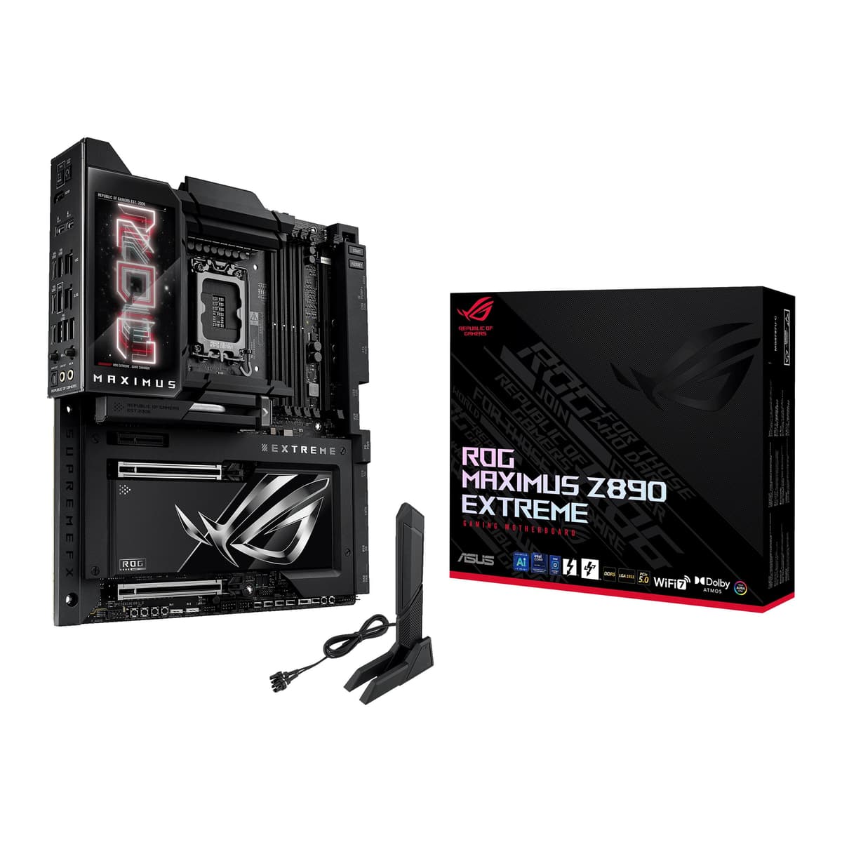 ASUS ROG MAXIMUS Z890 EXTREME E-ATX para Intel LGA 1851 con WiFi7, PCIe 5.0 M.2 y Thunderbolt 5