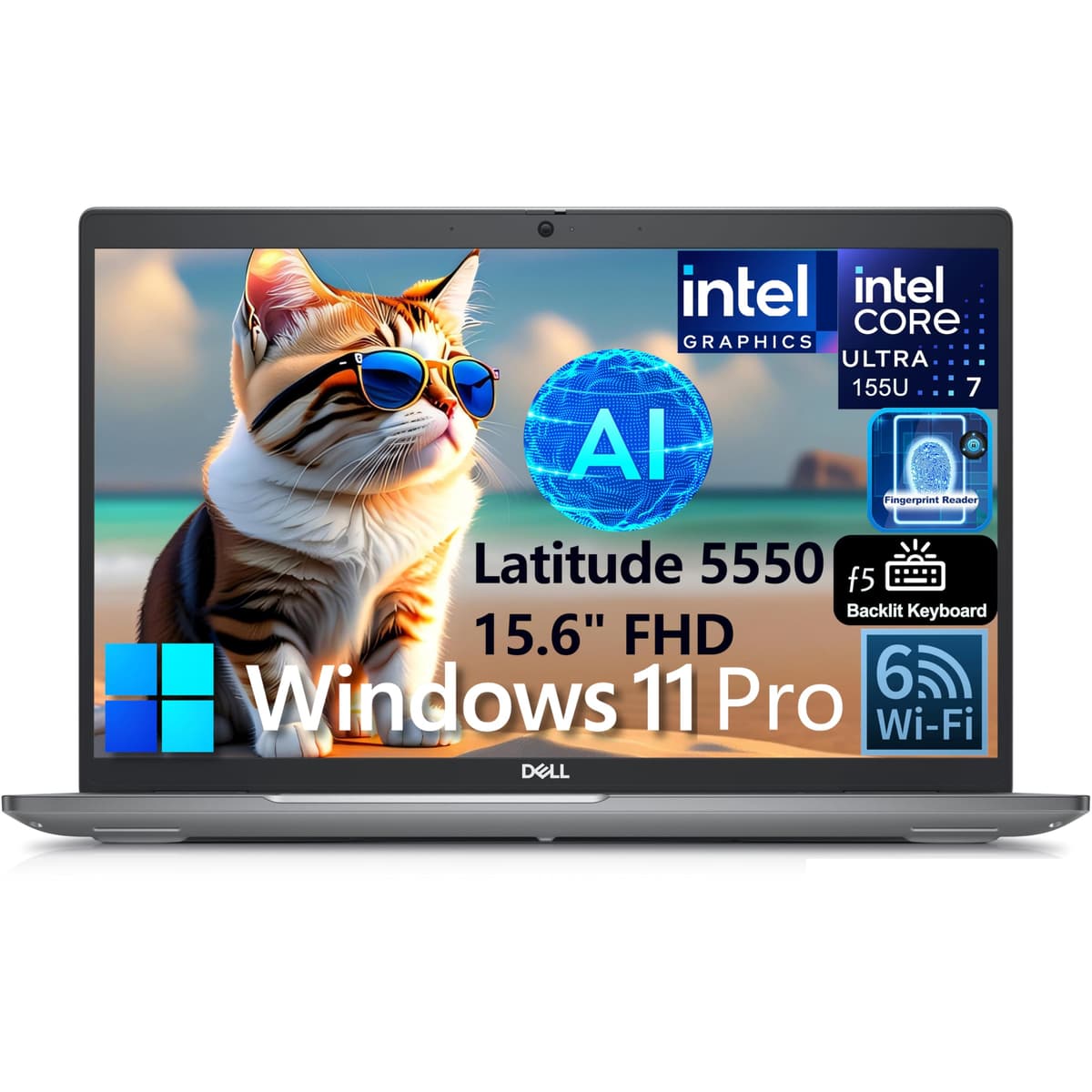 Dell Latitude 5550 15.6" FHD Intel Core Ultra 7 155U 32GB 1TB SSD Windows 11 Pro L5550