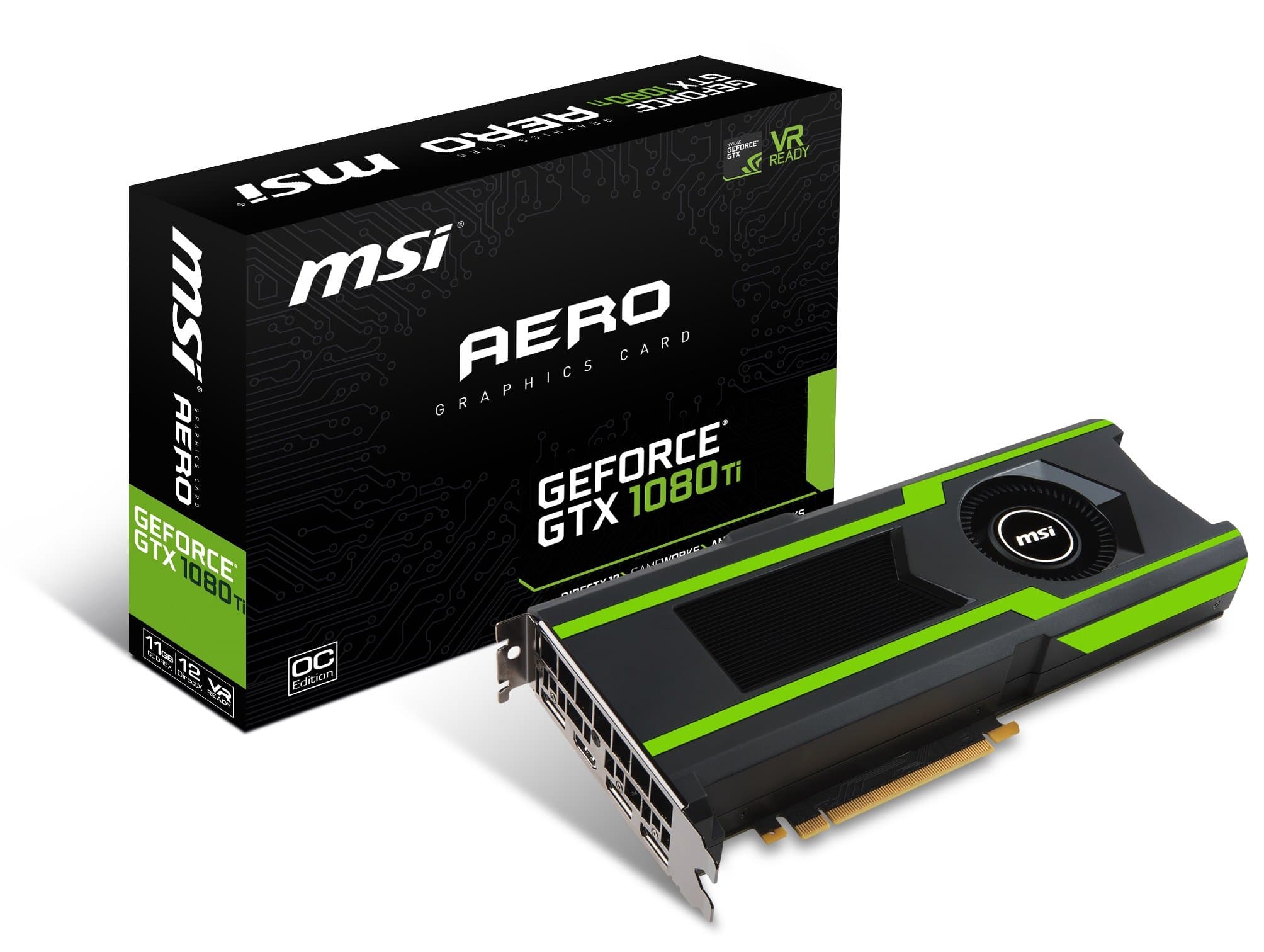 Tarjetas gráficas MSI GTX 1080 TI AERO 11G OC