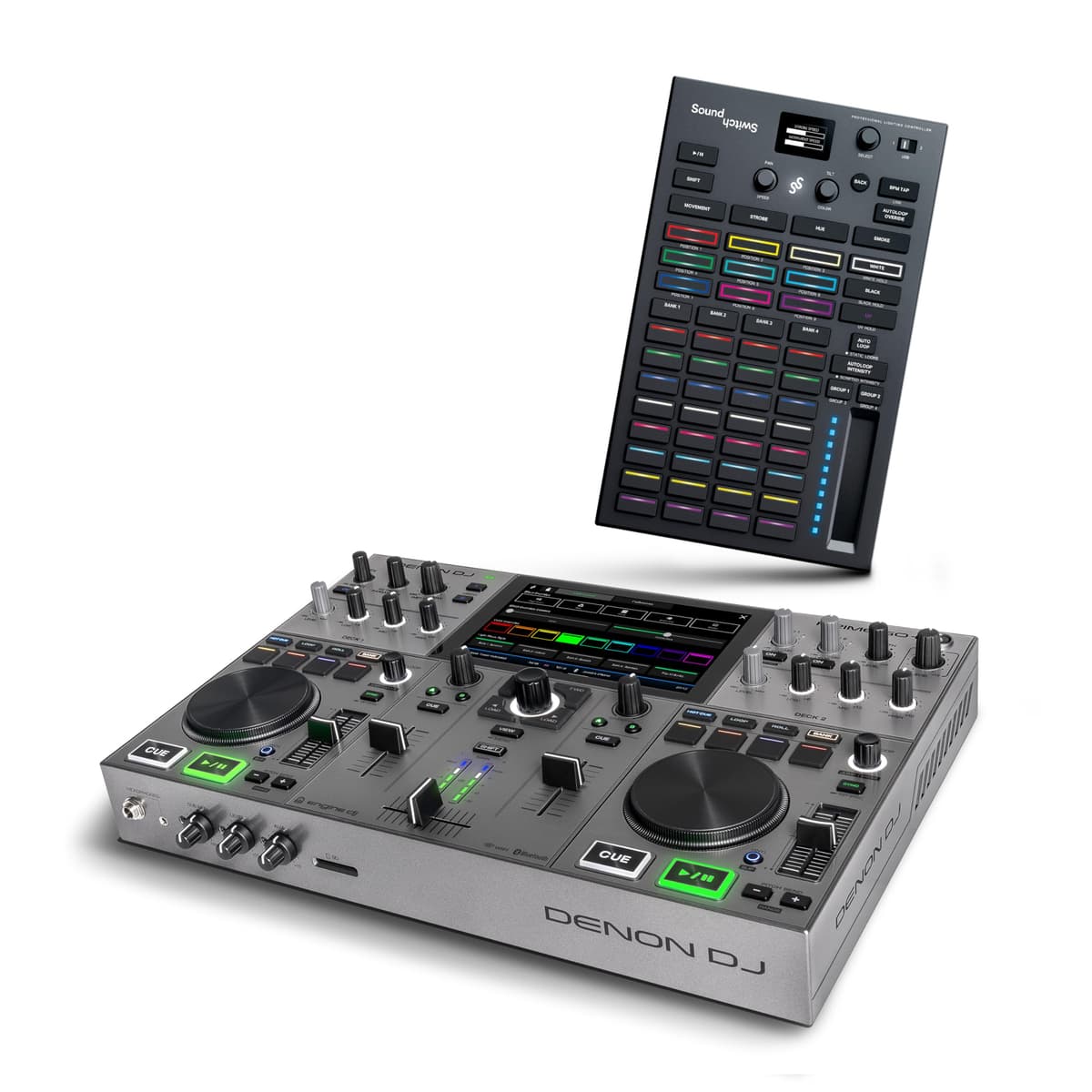 Denon DJ PRIME GO+ - Controlador DJ portátil y DMX