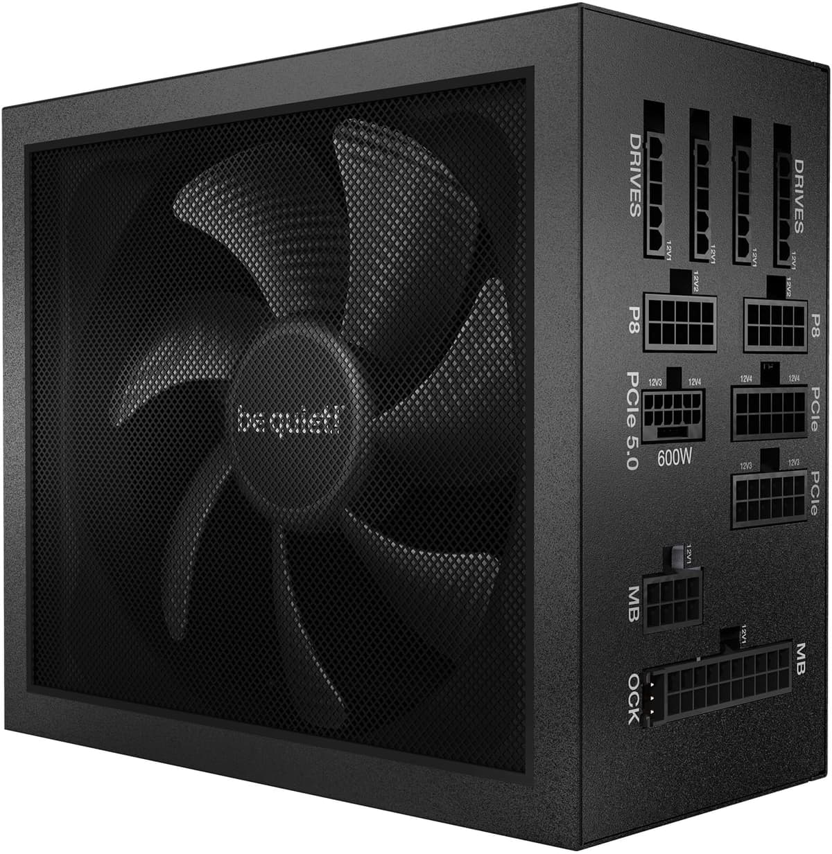 be quiet! ¡Silencio! Dark Power 13 Fuente de Poder 1000W, ATX 3.0, 80 Plus Titanium, Compatibilidad Total con GPUs PCIe 5.0, Ventilador Silent Wings, Operación Virtualmente Inaudible, Botón para Overclocking, Gestión de Cables Modular BN335
