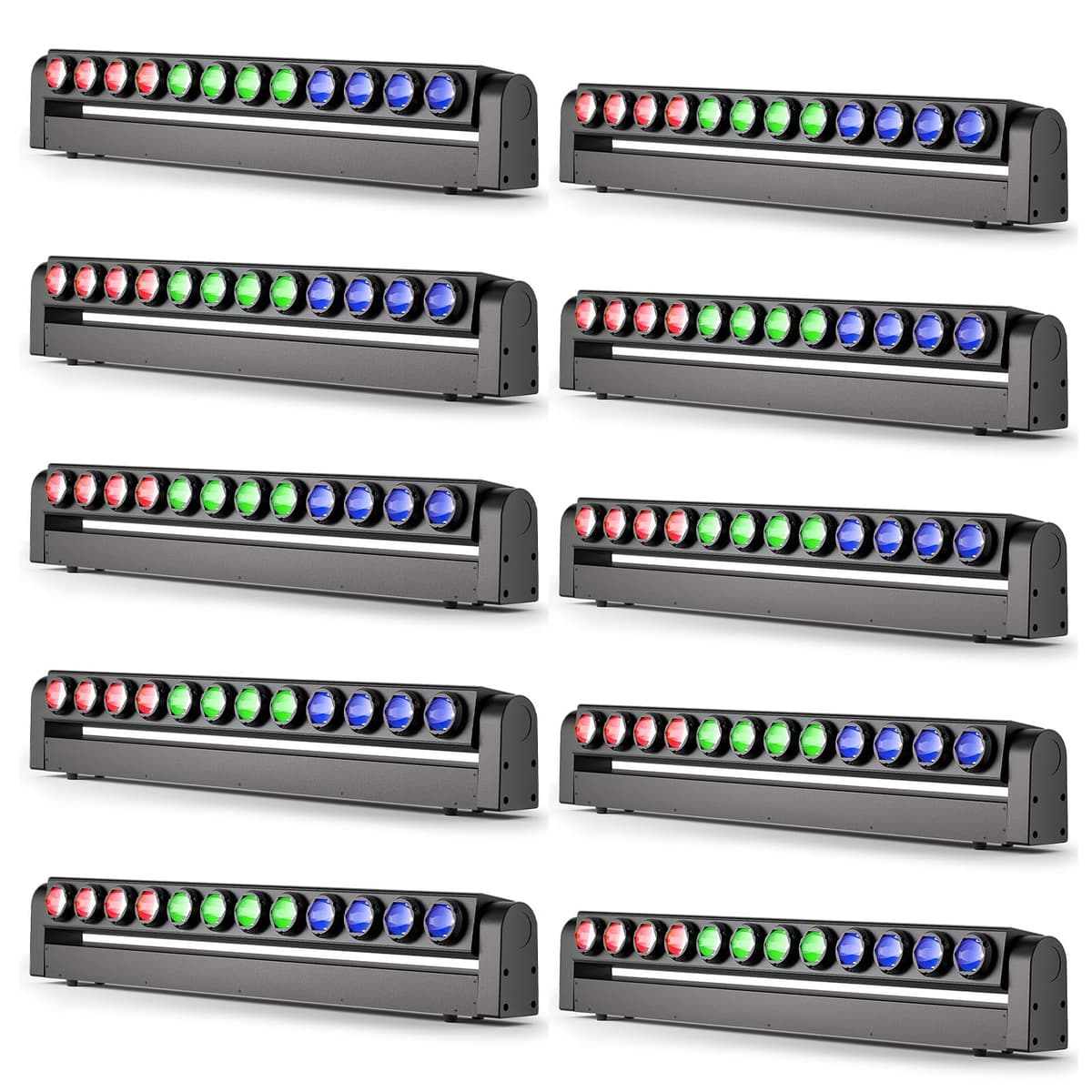 Warmdance ZQ06141 - Barra LED DJ 120W RGBW 4in1, DMX 7/11/55CH (10 piezas) ZQ06141USX10