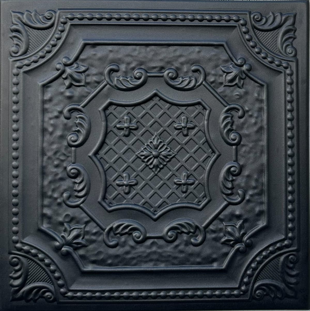À LA MAISON CEILINGS Baldosas de techo de espuma R126 Bijou and Bee, pack de 144 - 384 sq. ft. (Black Matte) R126bk-144