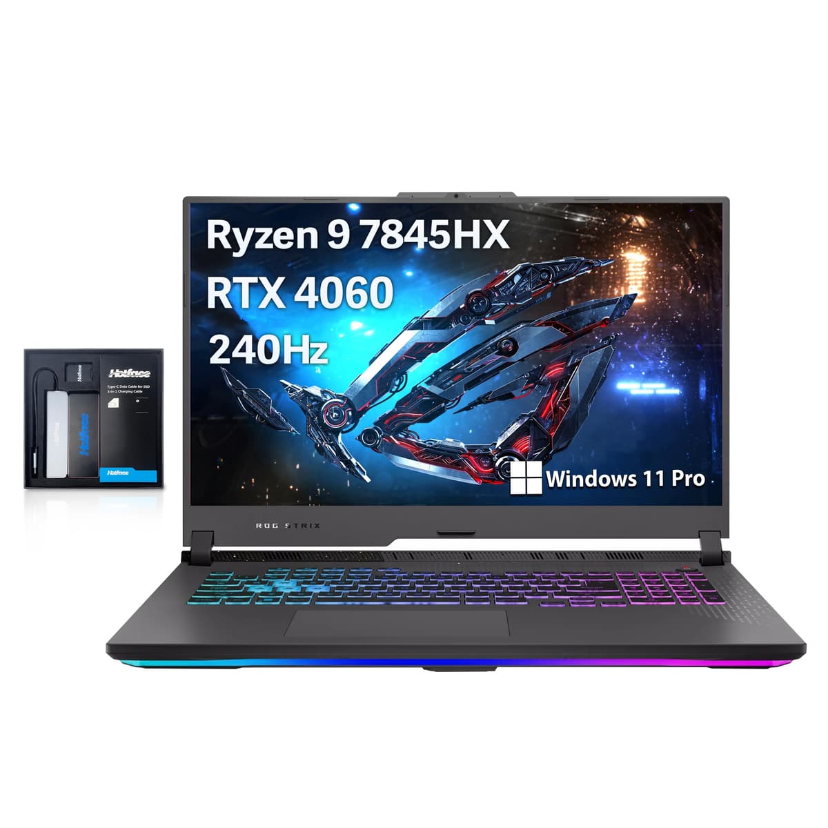 ASUS ROG Strix G17 17.3" QHD 240Hz, Ryzen 9-7845HX, 32GB DDR5, 2TB SSD, RTX 4060