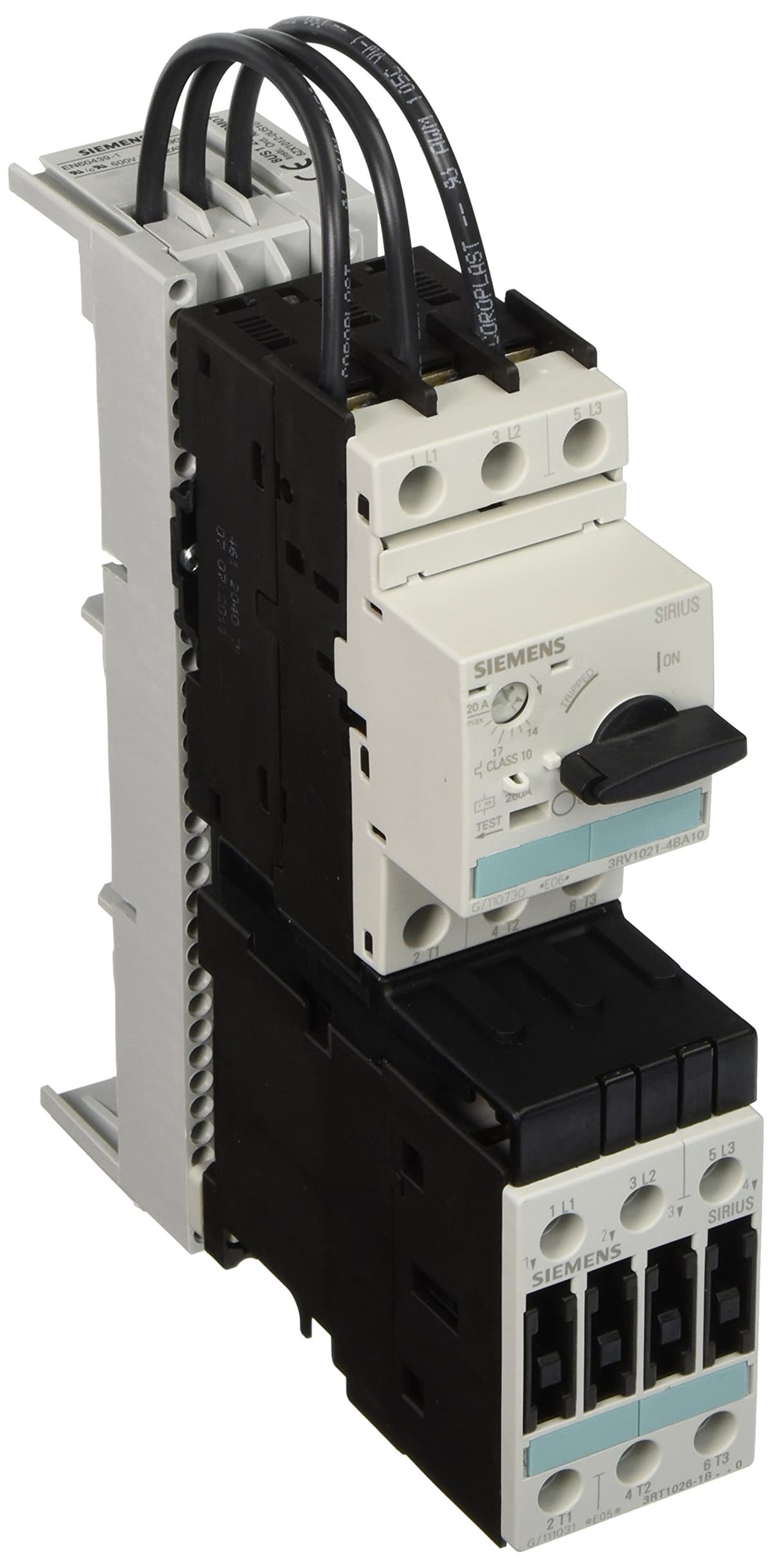 Siemens 3RA11 20-4BD26-0BB4 Combination Starter Completo S0, bobina DC, rango 14-20 FLA