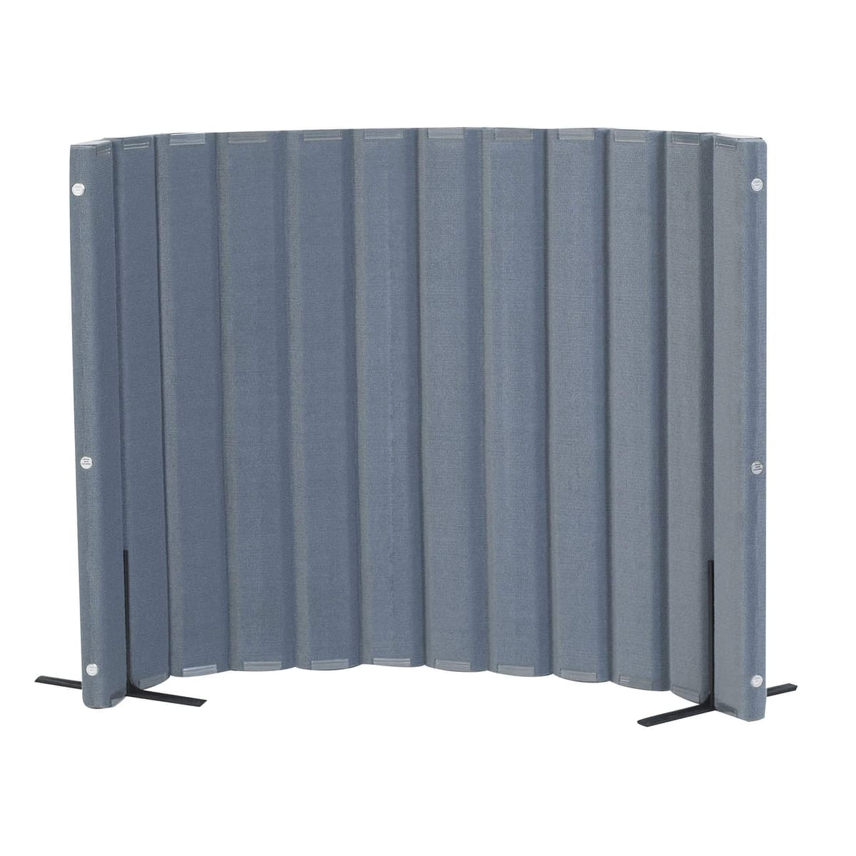 Angeles 48" x 6' Divisor Silencioso con Paneles Amortiguadores de Sonido, Biombo Independiente, Gris AB8450BL