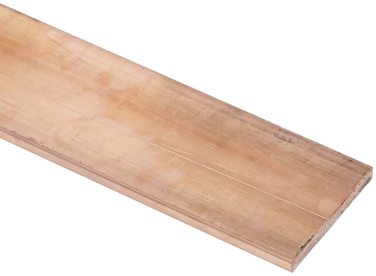 Online Metals Barra rectangular de cobre 110, acabado sin pulir, temple H04, ASTM B187, 1/2" x 4" x 48" 4312