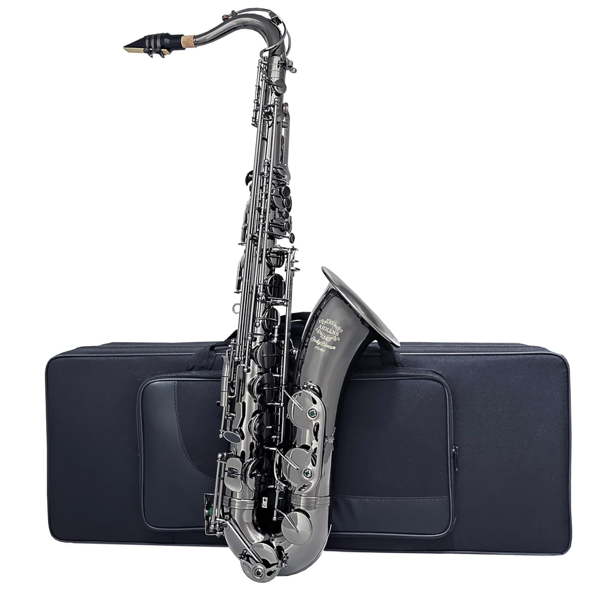 Aiollns Saxofón Tenor JTS-802 B Negro para Principiantes/Intermedios