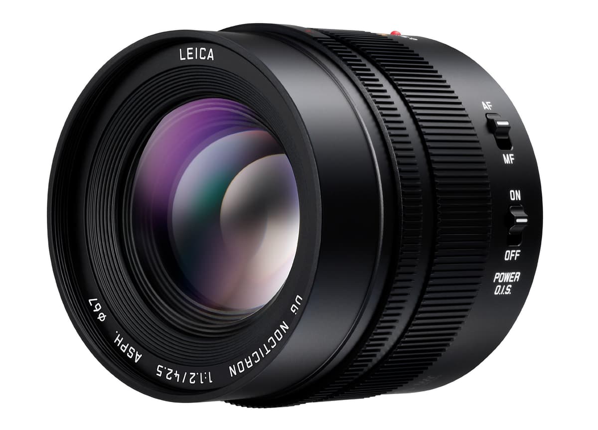Panasonic LUMIX Leica DG Nocticron 42.5mm f/1.2 Power O.I.S. para Micro Cuatro Tercios (Renewed) H-NS043-cr