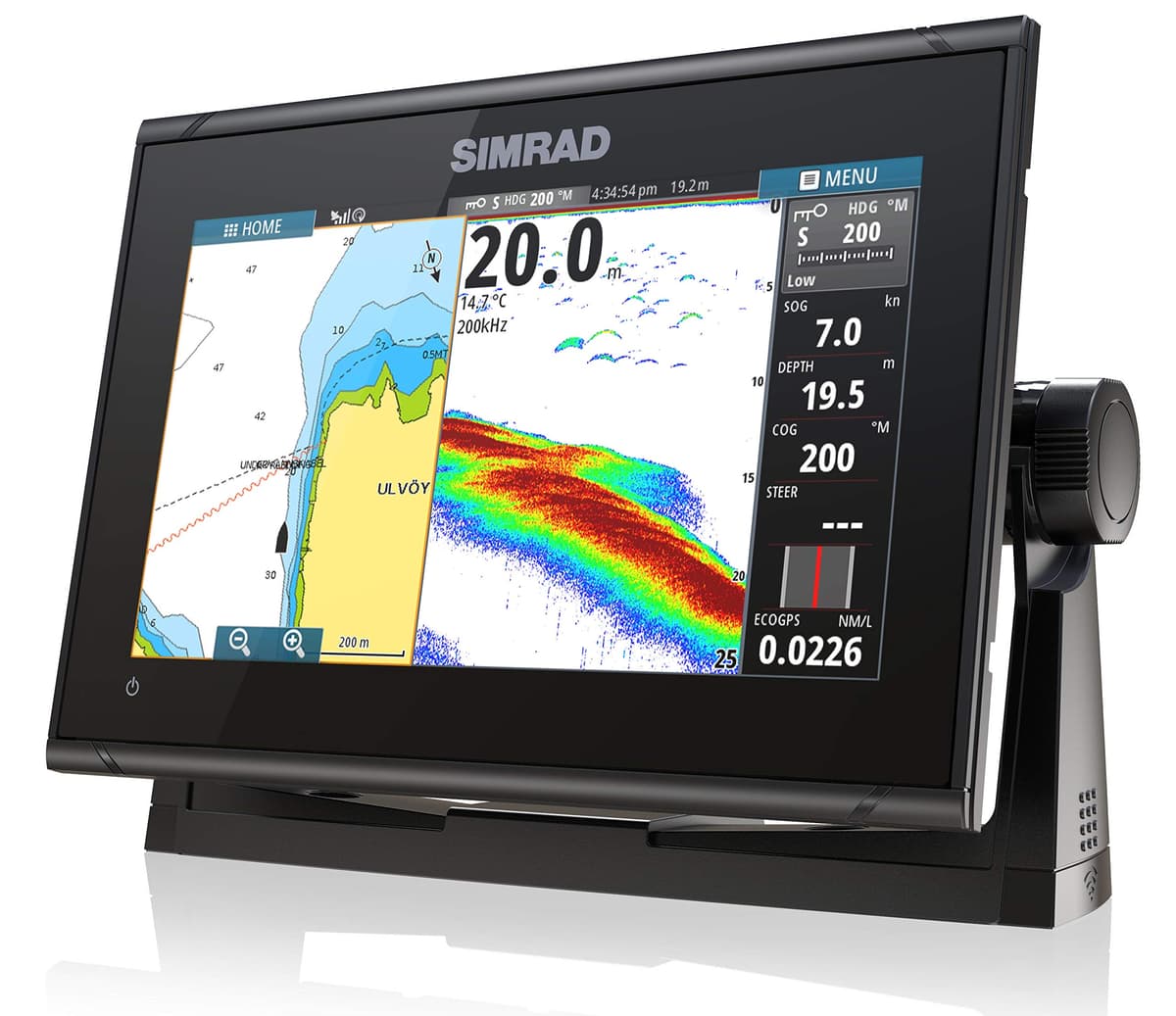 Simrad GO9 XSE - Chartplotter de 9" con transductor HDI y tarjeta C-MAP Discover 000-13211-002
