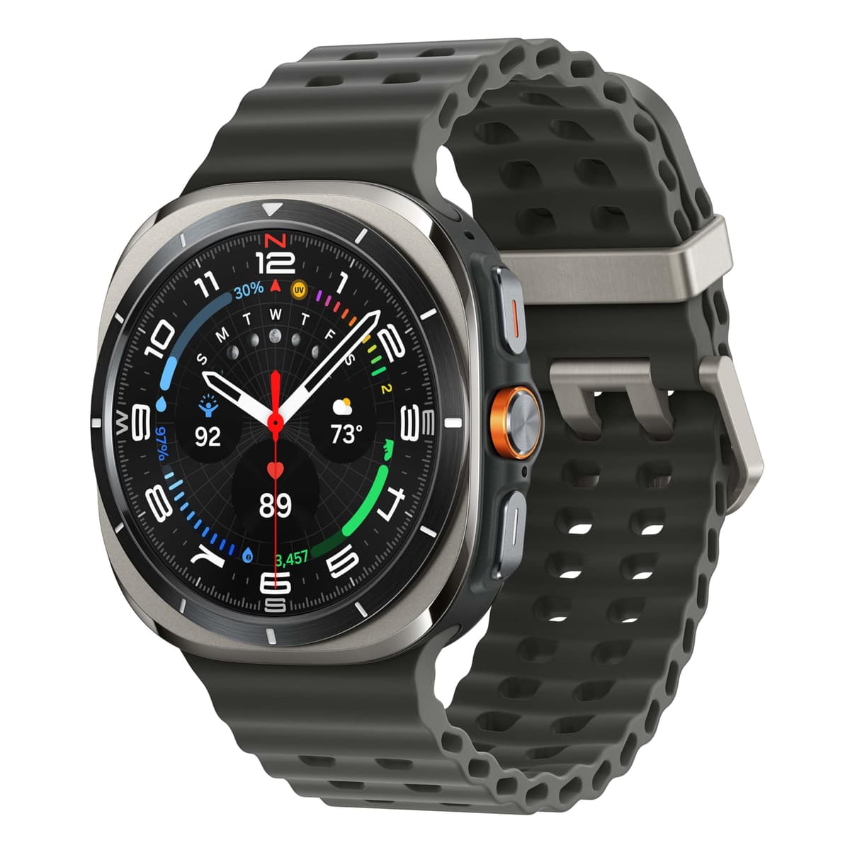 Samsung Galaxy Watch Ultra (2024) 47 mm LTE Reloj inteligente con IA, puntuación de energía, consejos de bienestar, monitoreo de ritmo cardíaco, seguimiento del sueño, rastreador de actividad física, GPS, titanio plateado [Versión EE. UU., 1 año de garantía del fabricante] L705U