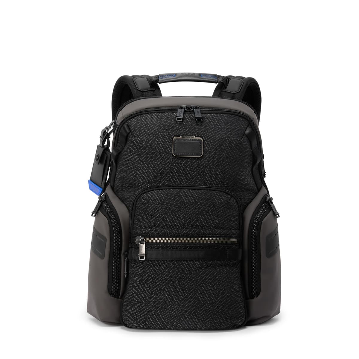 TUMI - Mochila Alpha Bravo Navigation - Bolsa diaria de viaje y traslado - Para laptop de hasta 15" - 16.0" x 14.0" x 7.3" - Negro geométrico 159082-7667
