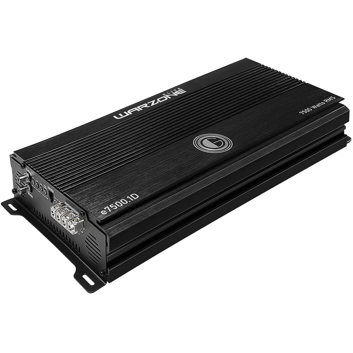 Gravity Audio E7500.1D Warzone 7500W Amplificador de Auto Clase D RMS Verdadero Estable 1/2/4 Ohm con Control Remoto de Subwoofer y Garantía de Reemplazo Completo de 1 Año Paquete