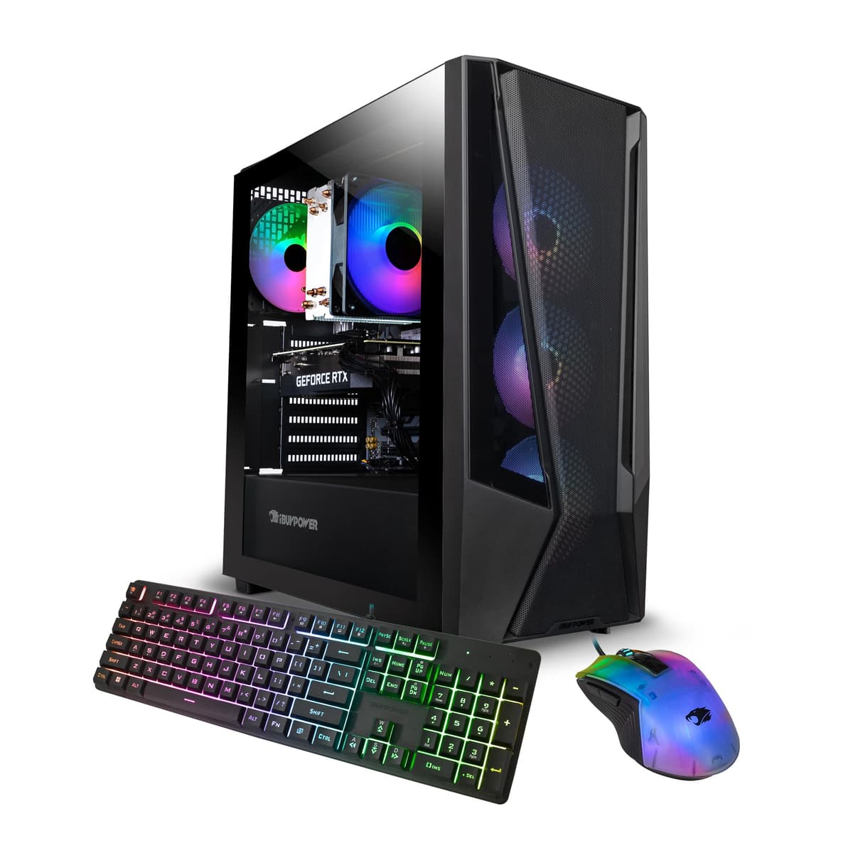 iBUYPOWER Trace Mesh Gaming PC Intel Core i7 14700F, RTX 4060, 32GB DDR5, 2TB NVMe - TMI7N4601