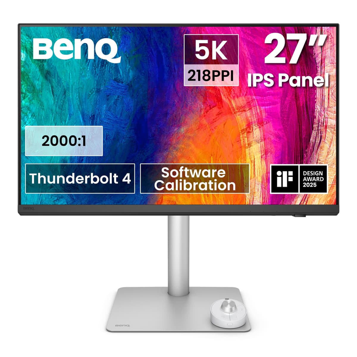 BenQ PD2730S Monitor 27" 5K (5120x2880) 218 PPI, 98% P3, Thunderbolt 4 90W, KVM
