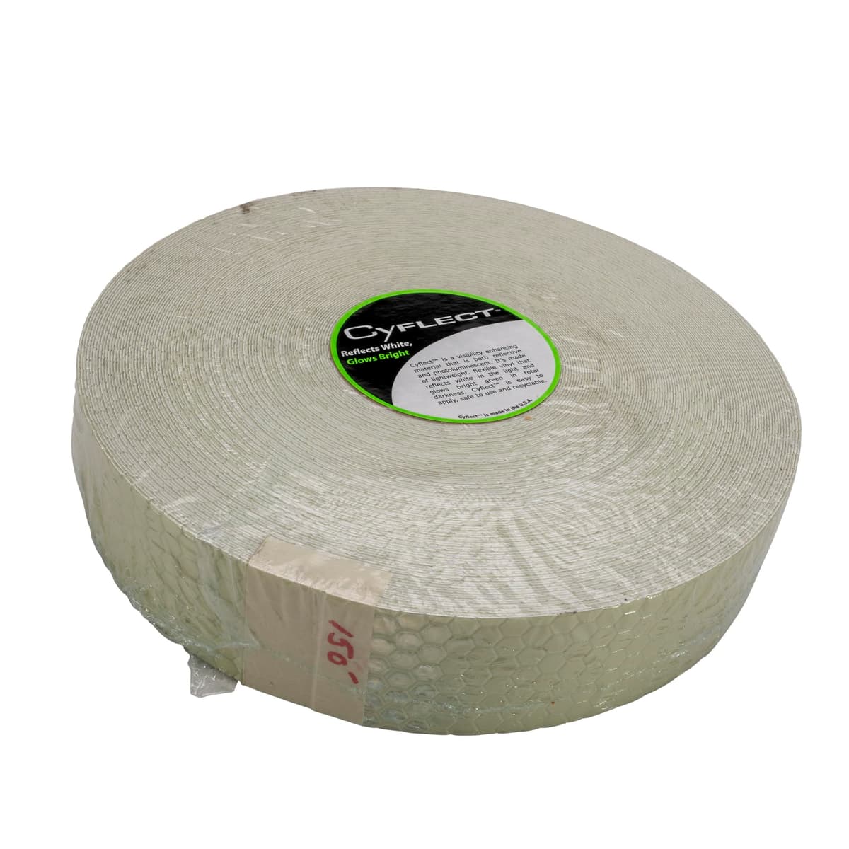 Cyalume Cyflect Reflective Tape 150' x 2" White, Photoluminescent Adhesive 9-30012