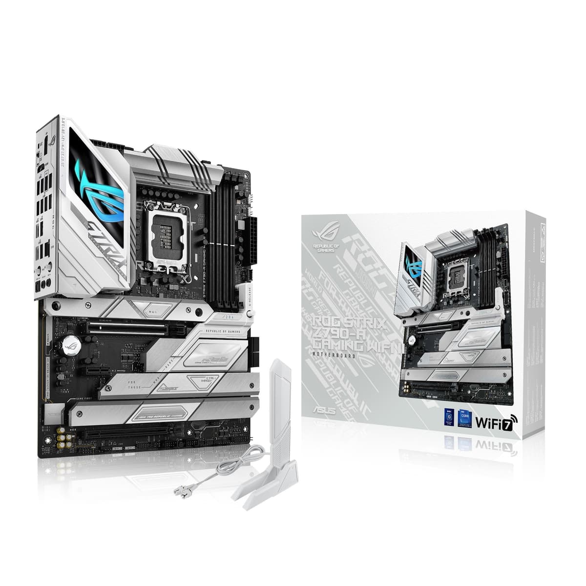 ASUS ROG Strix Z790-A Gaming WiFi II (WiFi 7) LGA 1700 (Intel 14ª, 13ª y 12ª Gen) placa madre ATX para gaming (DDR5, 5 ranuras M.2, PCIe 5.0 x16, conector USB frontal con PD 3.0 hasta 30W)