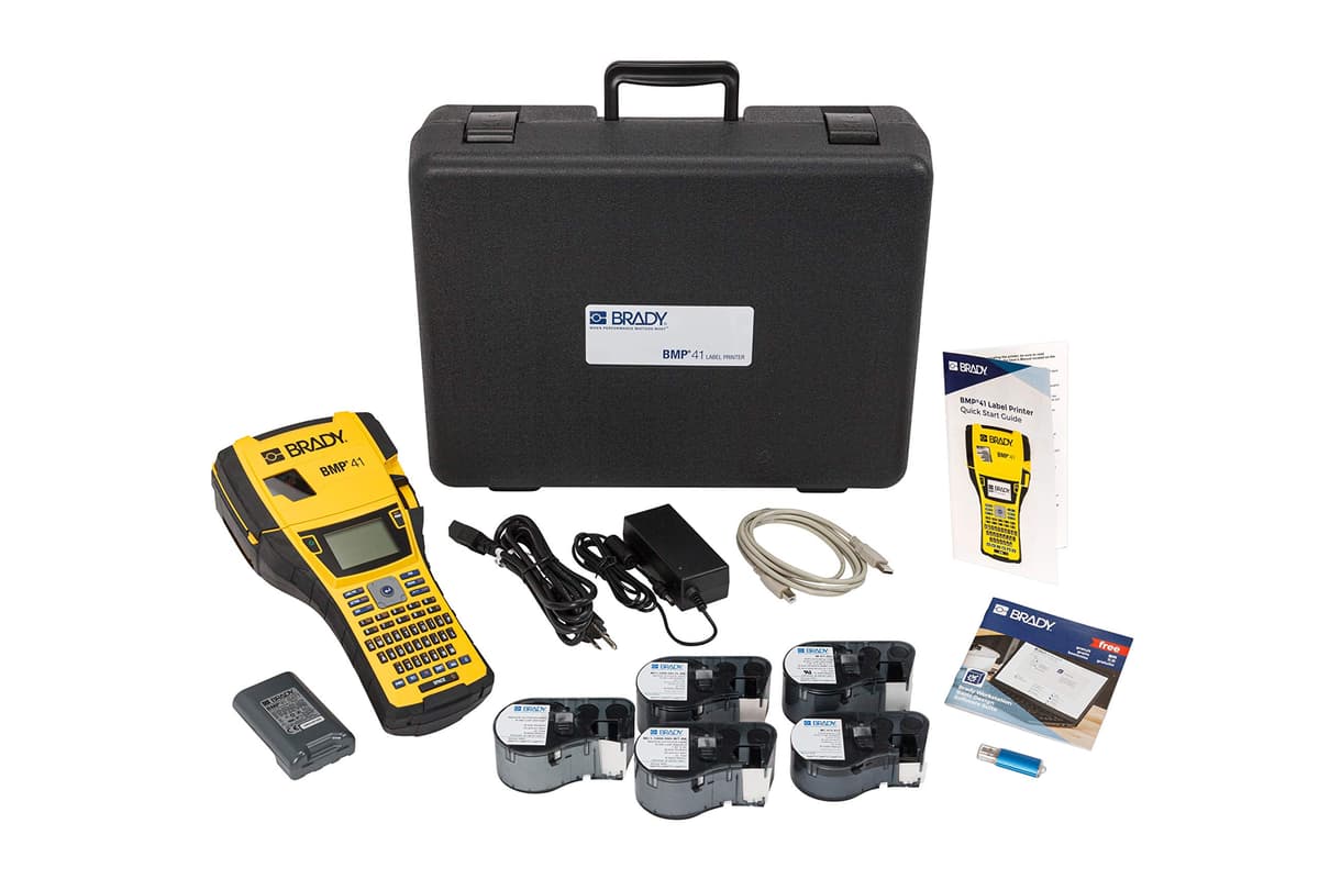 Brady BMP41 Kit inicial DataComm con impresora portátil BMP41-KIT-VD