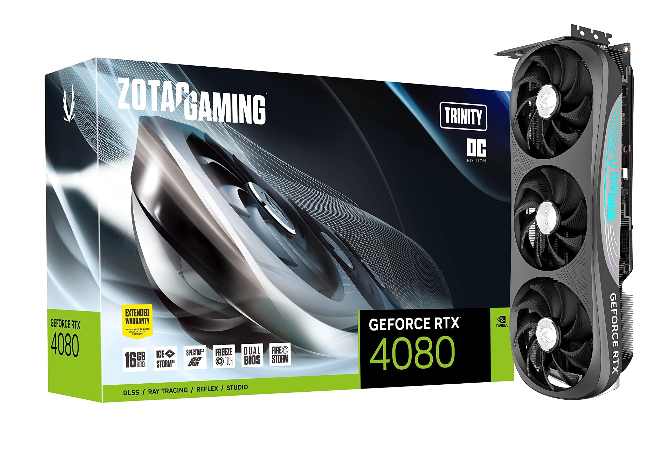 ZOTAC Gaming GeForce RTX 4080 Trinity OC 16GB ZT-D40810J-10P