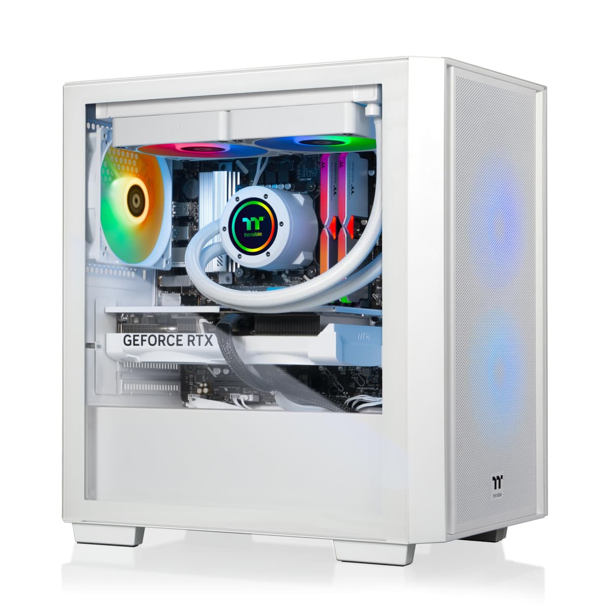 Thermaltake LCGS Versa i570S Gaming Desktop (Intel Core i9-14900KF, 32GB 6000MT/s DDR5 Memoria RGB, NVIDIA GeForce RTX 5070, 1TB NVMe M.2, WiFi, Windows 11) H16S-B760-570-LCS