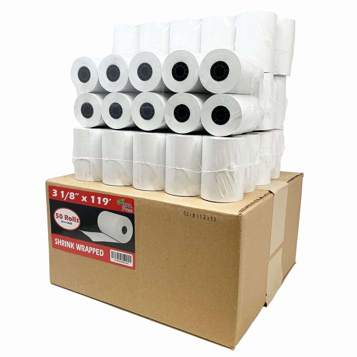 1500 Rolls 3 1/8 x 119 ft Rollos térmicos premium - BuyRegisterRolls BRR