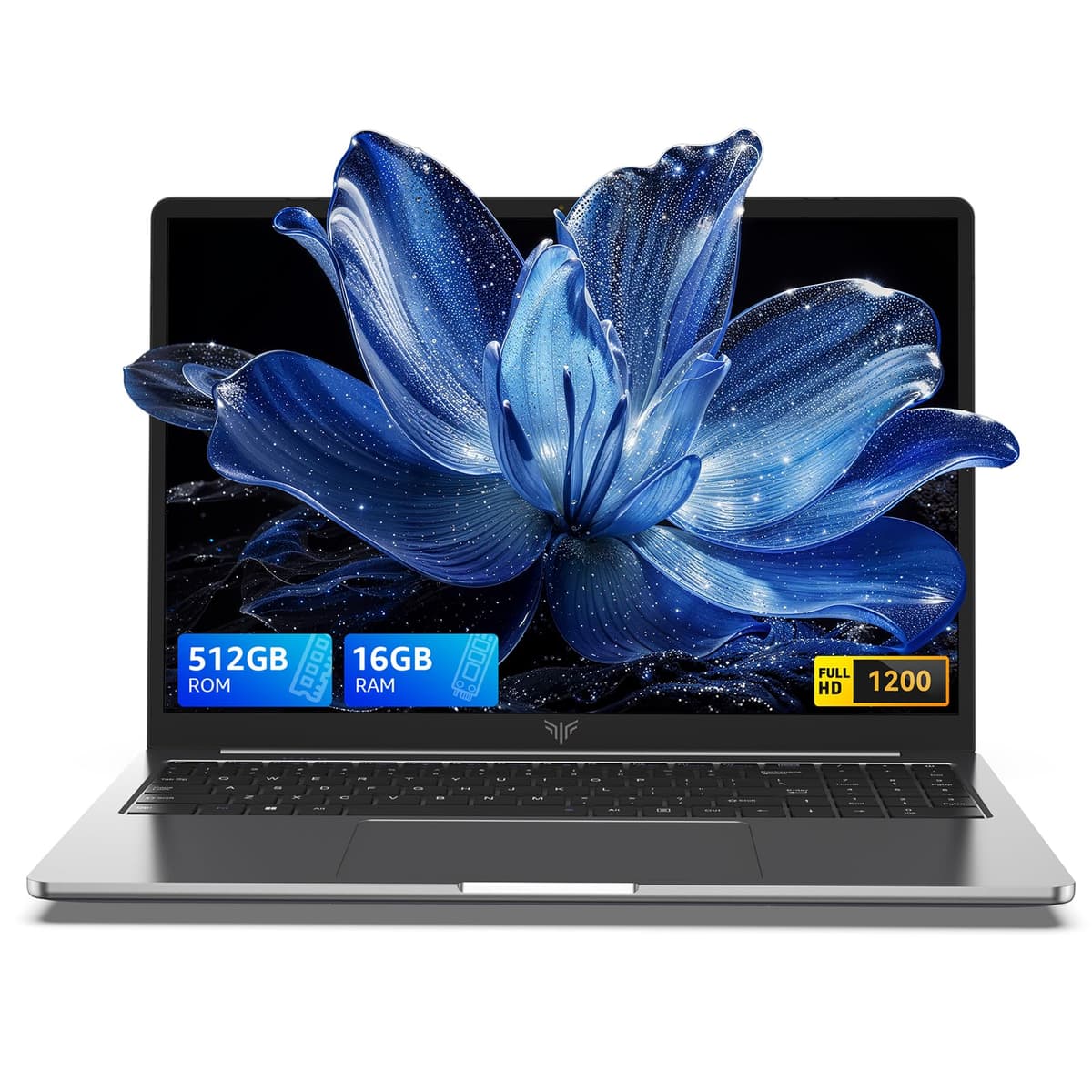 KAIGERR 2025 Portátil, computadora portátil con procesador de cuatro núcleos (hasta 3.6 GHz), 16GB DDR4 512GB SSD, 15.6" IPS 1080P, carcasa metálica, USB 3.2 AX15