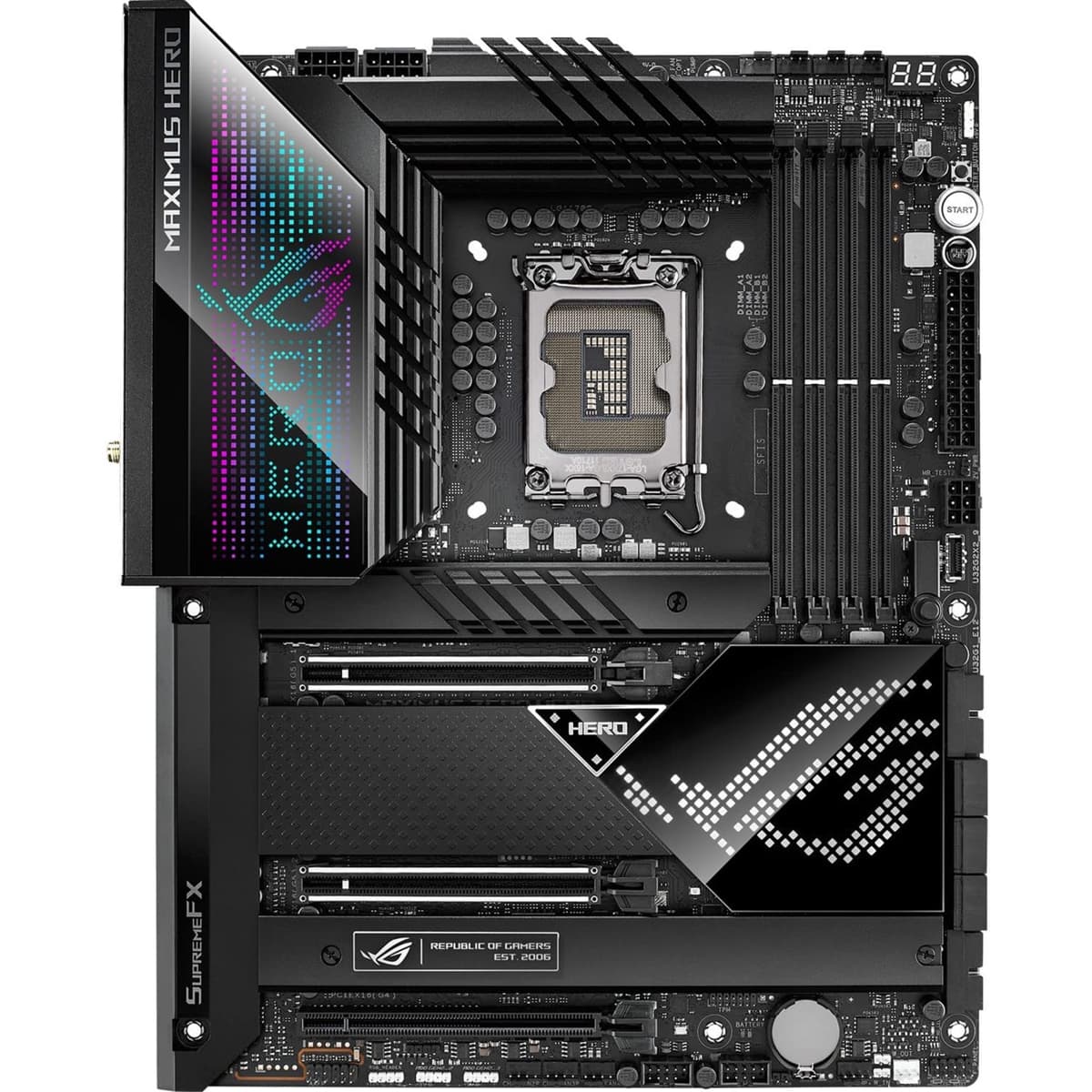 Placa madre Asus ROG Maximus Z690 Hero para escritorio - Chipset Intel Z690 - Socket LGA-1700 - Compatible con Intel Optane - ATX