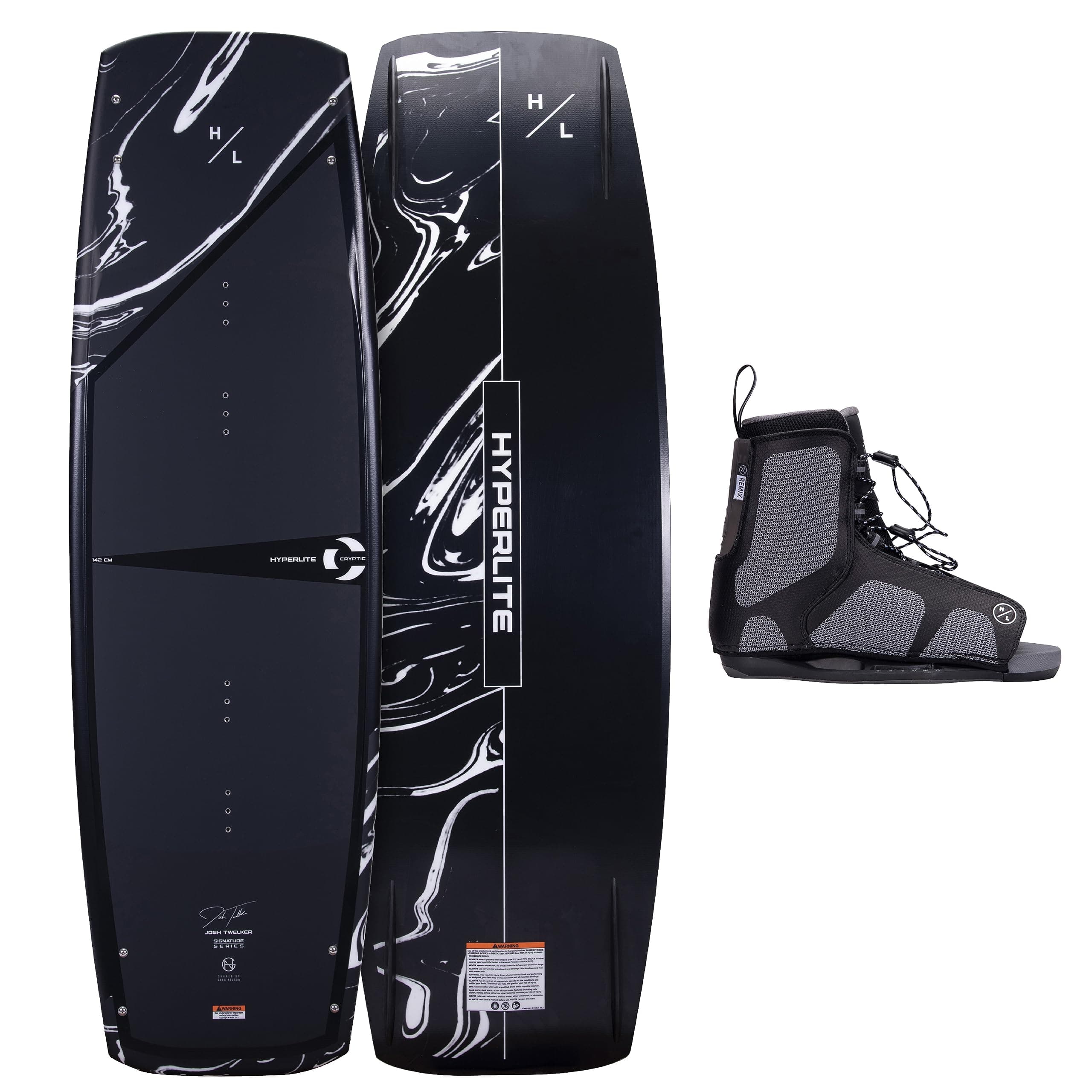 Hyperlite Cryptic Wakeboard + Remix Bindings 134cm (Talla Bota 4-8) 23319252
