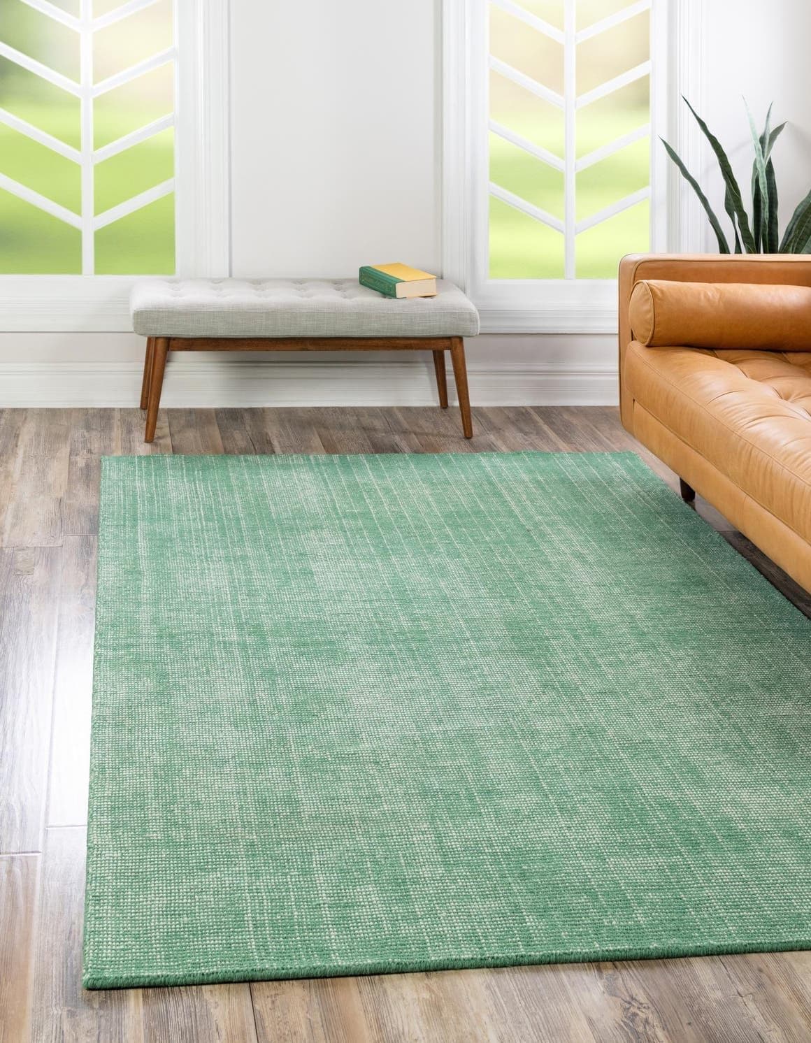 Unique Loom English Manor Collection Area Rug - Farmhouse (10' x 14' 1" Rectangle, Green/ Ivory) 3193843