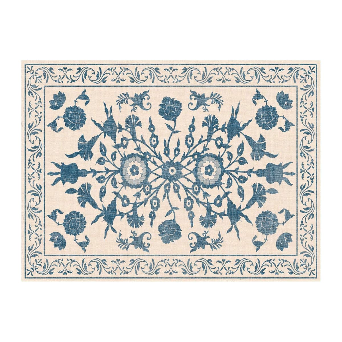 Carolina Creekhouse Amelia Alfombra de vinil 6x8 azul, modelo 042280CJ