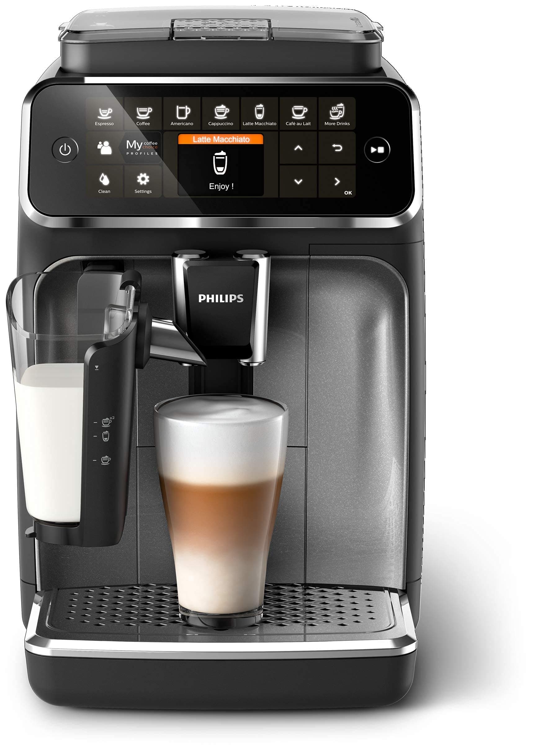 PHILIPS 4300 Fully Automatic Espresso Machine with LatteGo EP4347/94 Renewed EP4347/94-cr