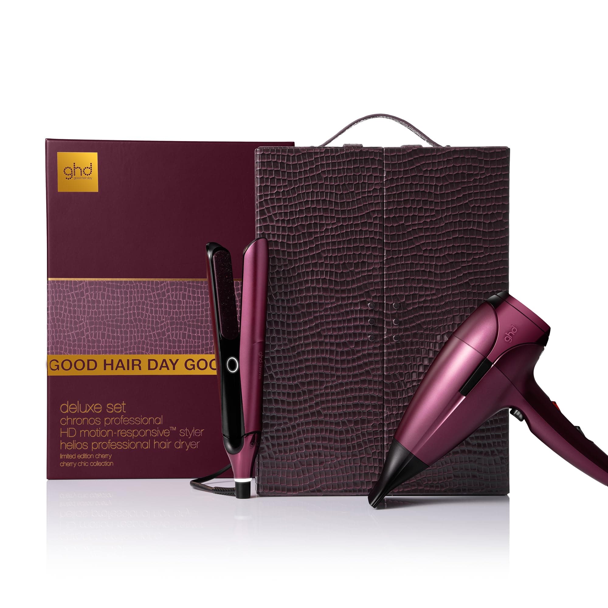 ghd Helios Secador y Chronos Plancha Profesional - Edición Cherry Chic (Set de Regalo) 99400000569