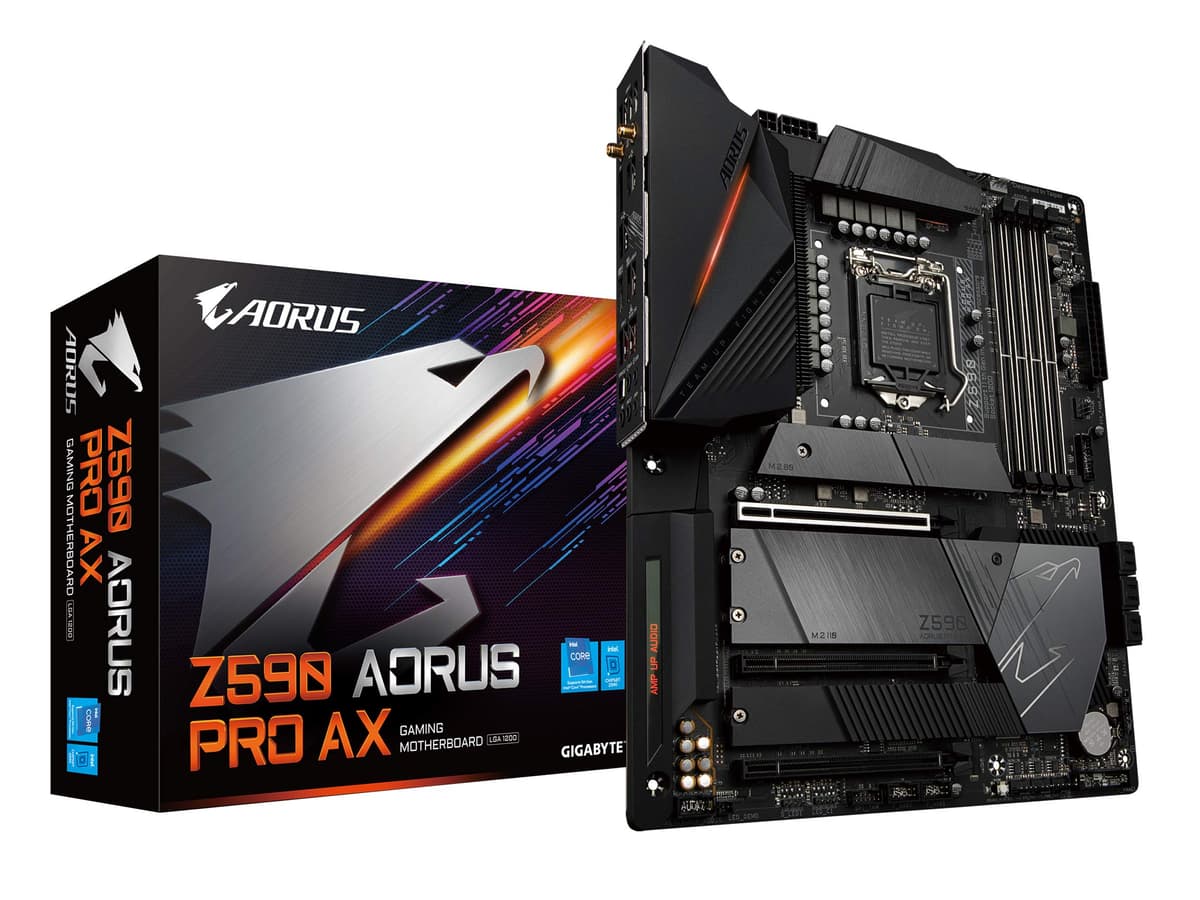 GIGABYTE Z590 AORUS PRO AX (LGA 1200/Intel Z590/ATX/3x M.2/PCIe 4.0/USB 3.2 Gen2x2 Tipo-C/WiFi 6 Intel/Red 2.5 GbE/Placa Base para Gaming)